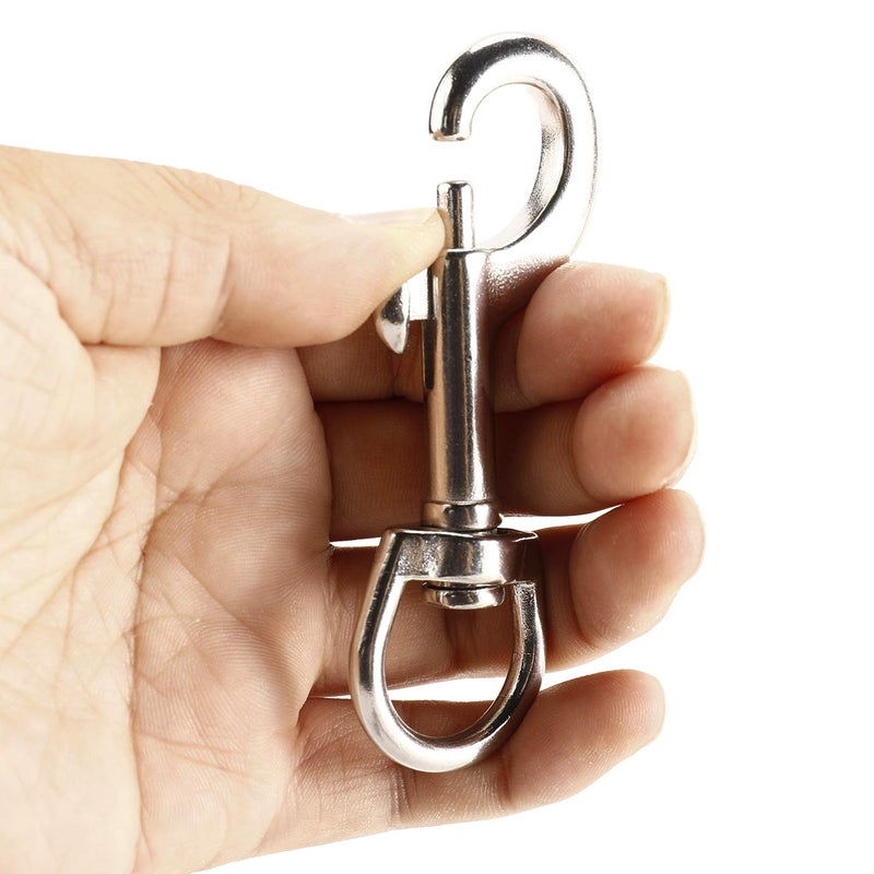 Yaegoo 4 Pack 316 Stainless Steel Swivel Eye Bolt Trigger Snap Hooks 3-1/2'' Marine Grade Single Ended Flagpole Snap Clips for Scuba Diving/Pet Leash/Keychain/Tarp Covers - Image 4